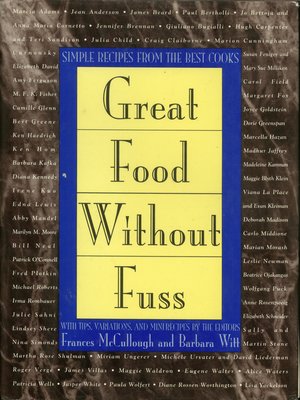 cover image of Great Food Without Fuss